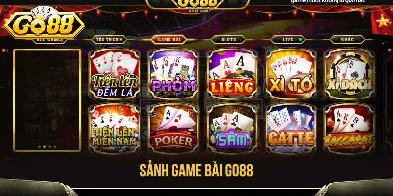 GO88 - Link Truy Cập rankquicker.in, Tải App Mới Nhất 2026 16 Sảnh game bài GO88 đa dạng với nhiều trò chơi thú vị